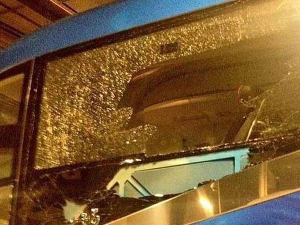 Autocarro do Celta de Vigo atacado na Corunha