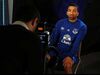 Aaron Lennon gozado após apresentação no Everton
