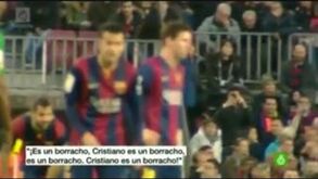 Adeptos do Barcelona chamam "bêbedo" a Ronaldo