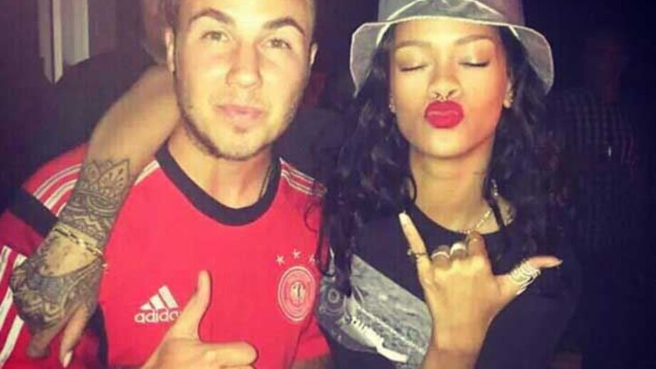 Rihanna recebe mensagem de Götze