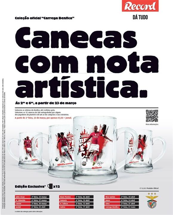 Canecas com nota artística