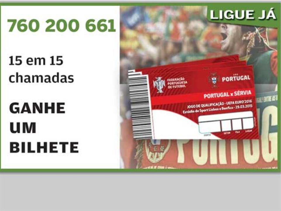 Record oferece bilhetes para o Portugal-Sérvia