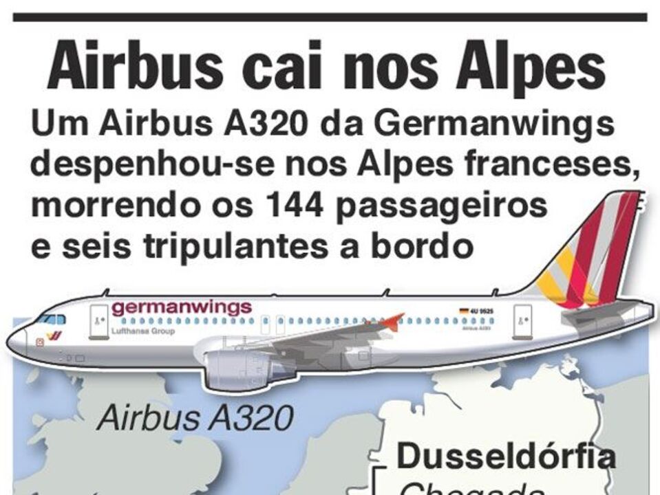 Airbus A320 despenha-se nos Alpes franceses