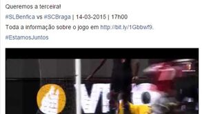 Golos ao Benfica nas redes sociais