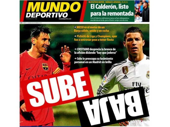 Imprensa catalã 'manda' Ronaldo ao psicólogo