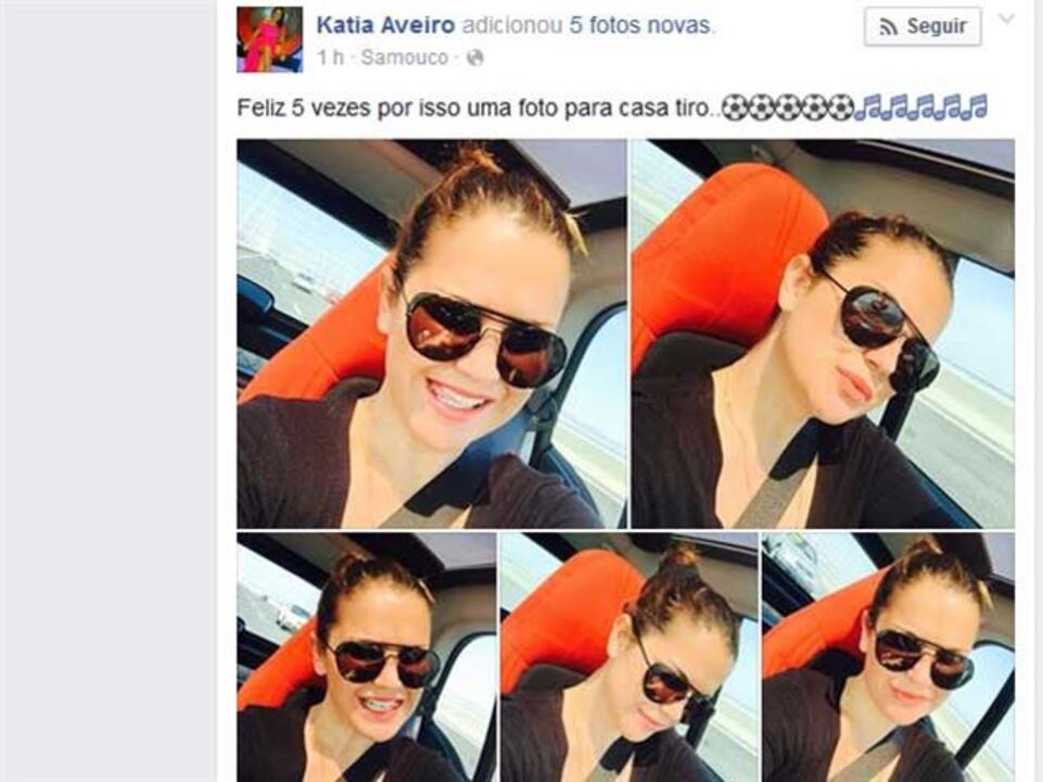 Kátia Aveiro: «Feliz cinco vezes»