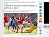 Confronto de treinadores destacado pela imprensa internacional