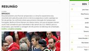 Confronto de treinadores destacado pela imprensa internacional