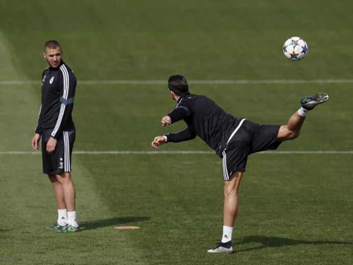O último treino antes do confronto com o At. Madrid 