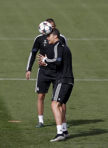 O último treino antes do confronto com o At. Madrid 