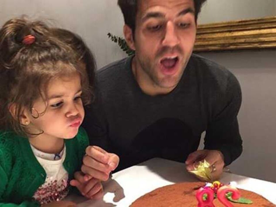 Fàbregas festejou aniversário em Barcelona
