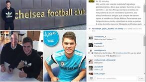 Nathan apresenta-se como jogador do Chelsea