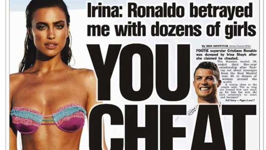 "The Sun" revela que Ronaldo traiu Irina com "dúzias de mulheres"