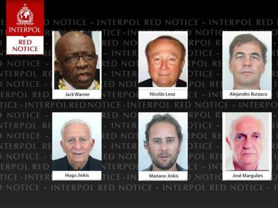 Ex-dirigentes da FIFA na lista dos mais procurados da Interpol