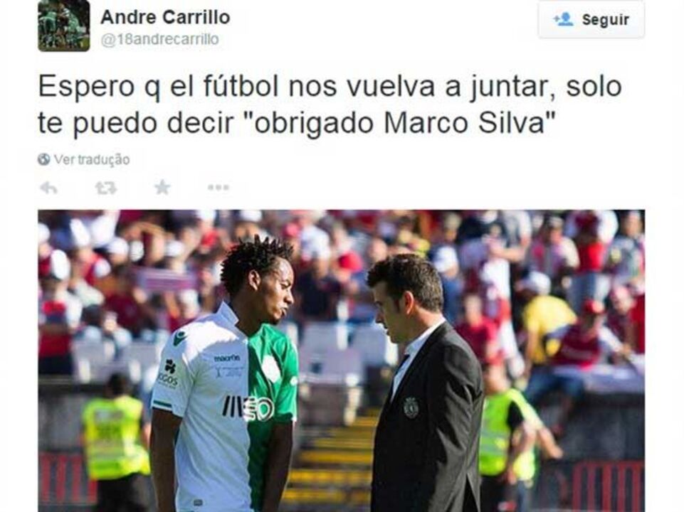 Carrillo: «Espero que o futebol nos volte a juntar Marco Silva»