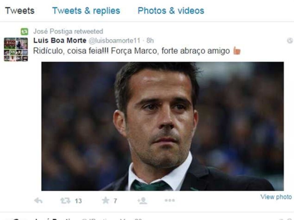 José Postiga partilha da opinião de Luís Boa Morte