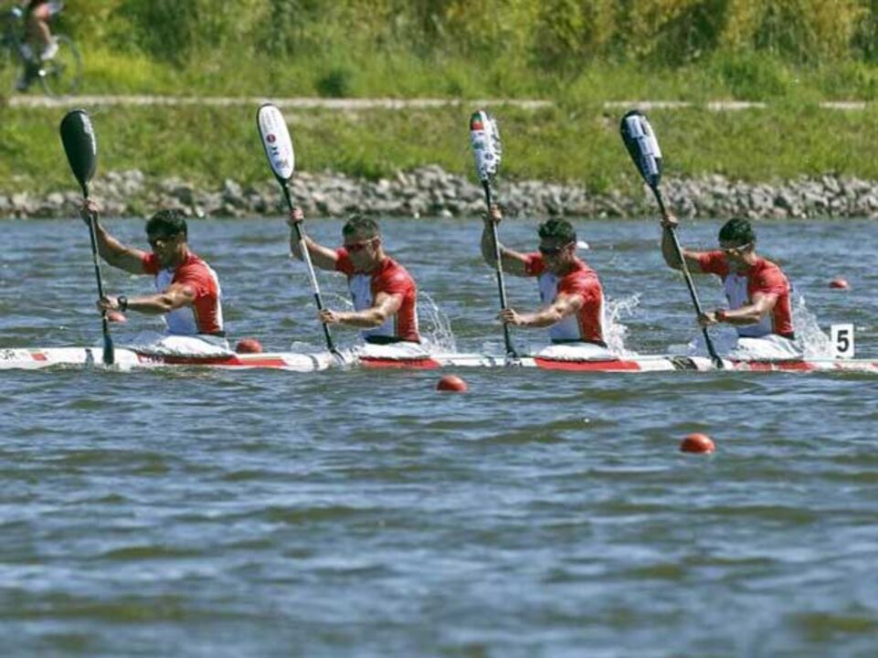 Canoagem: K4 1000m falha medalha