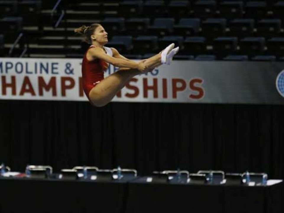 Dupla lusa na final de trampolins sincronizados