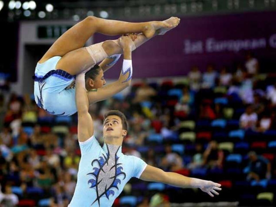 Ginástica Acrobática: Inês Germano e João Martins em quinto lugar na final