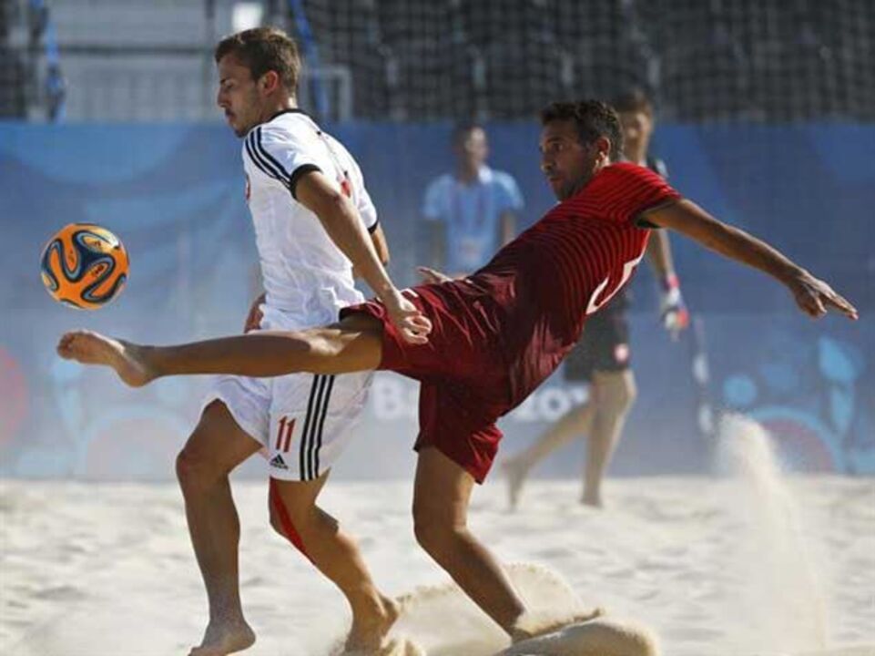 Futebol de praia: Portugal bate Suíça por 6-5