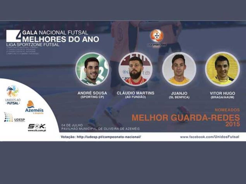 Gala do Futsal: Guardiões da final entre candidatos