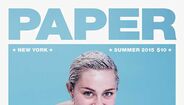 Miley Cyrus nua na capa da "Paper"