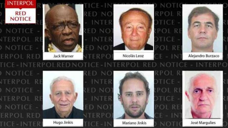 Ex-dirigentes da FIFA na lista dos mais procurados da Interpol