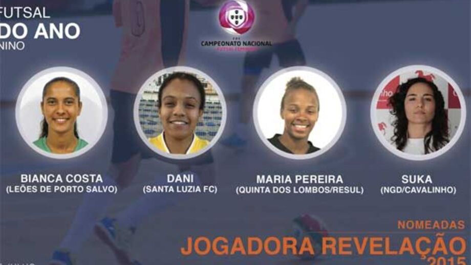 Gala do Futsal: nomeadas para jogadora revelação