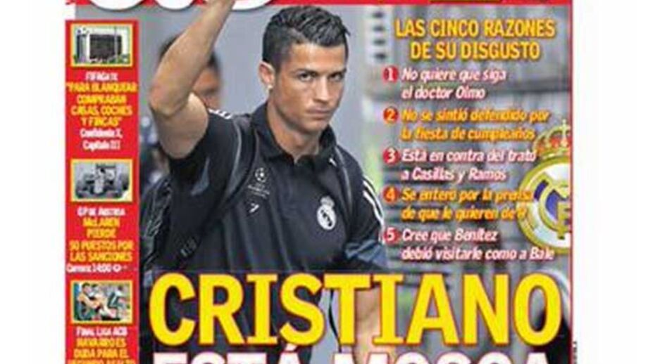 CR7 triste com o Real