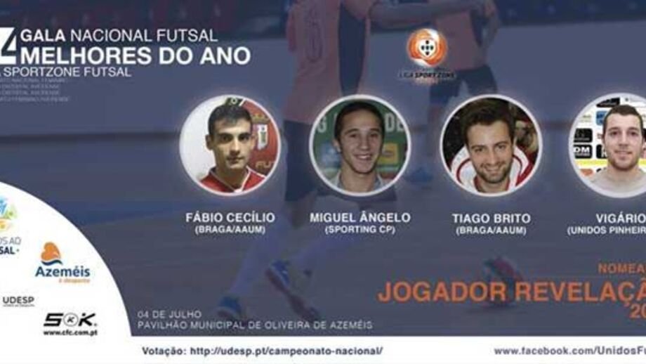 Gala do Futsal: nomeados para jogador revelação