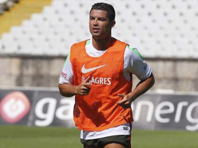 Ronaldo já treina no Jamor