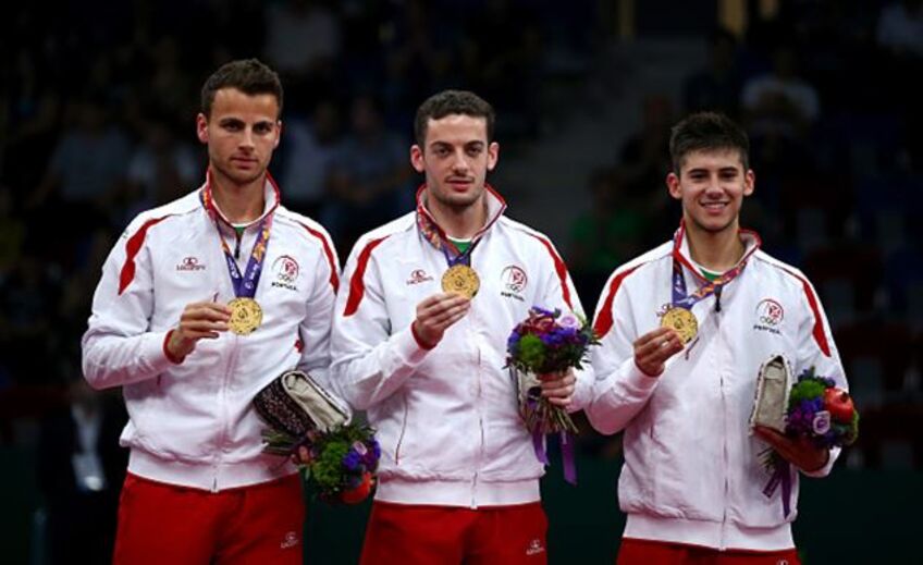 Emoção portuguesa após conquista da medalha de ouro