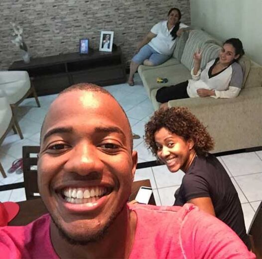 Victor Andrade em família