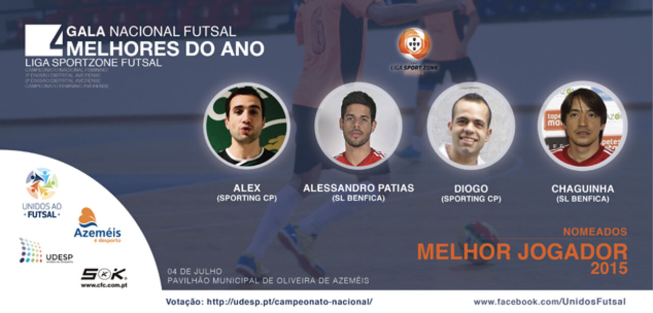 Gala do Futsal: E os candidatos a melhor jogador são...