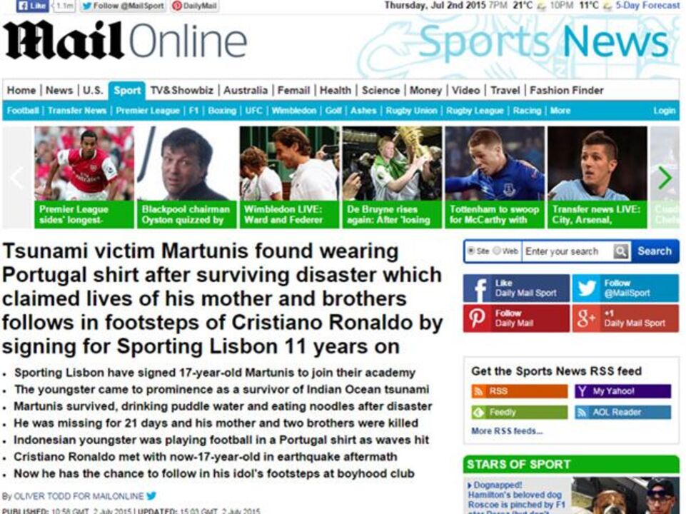 Martunis coloca leões nas bocas do Mundo