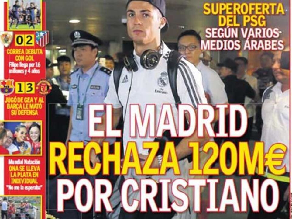 Merengues recusam 120 mihões por Cristiano Ronaldo