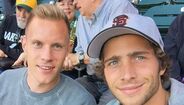 Craques do Barcelona foram ao beisebol