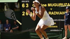 Garbine Muguruza na final de Wimbledon
