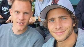 Craques do Barcelona foram ao beisebol