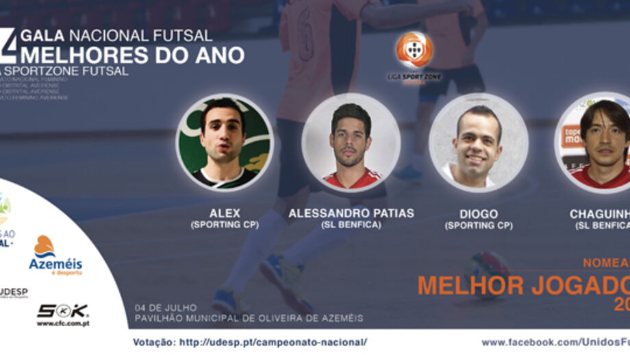 Gala do Futsal: E os candidatos a melhor jogador são...