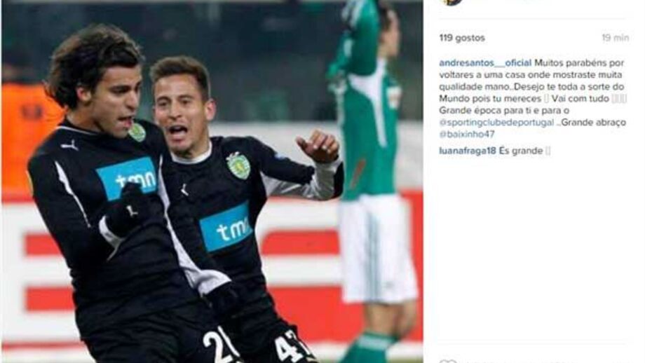 André Santos: «João Pereira, grande época para ti e para o Sporting»