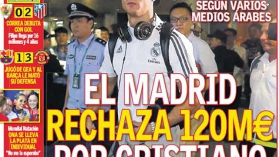Merengues recusam 120 mihões por Cristiano Ronaldo