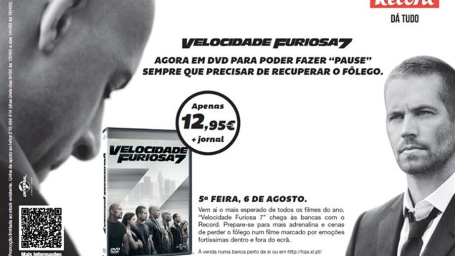 DVD Velocidade Furiosa 7