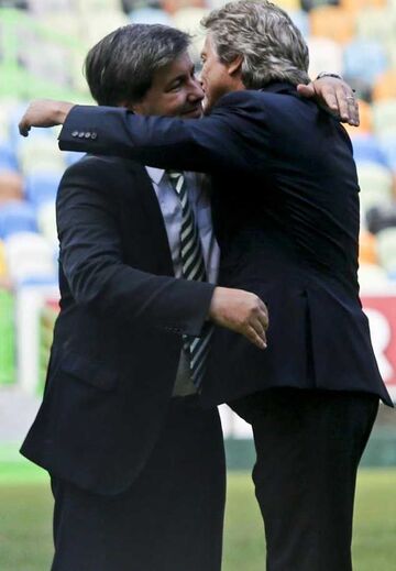 O abraço entre Jesus e Bruno de Carvalho