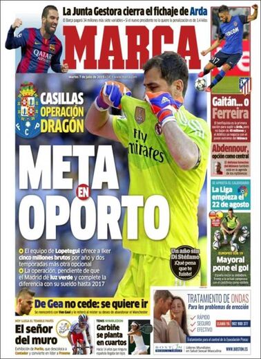 Imprensa dá Casillas como 'perdido' para o FC Porto