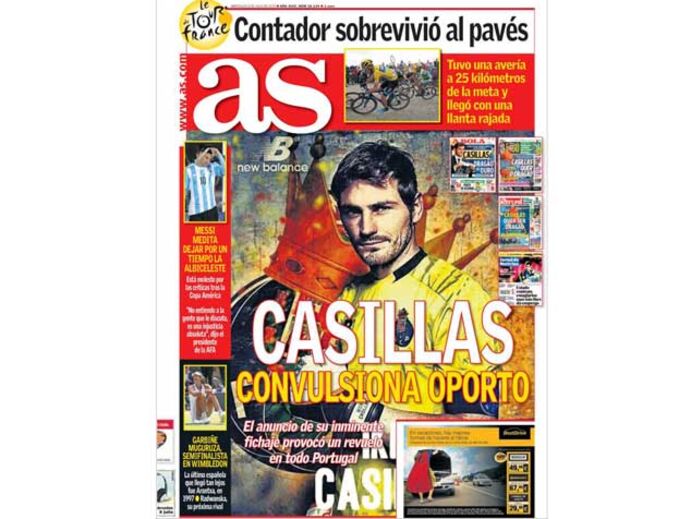 Casillas no Dragão: em Espanha não se fala de mais nada