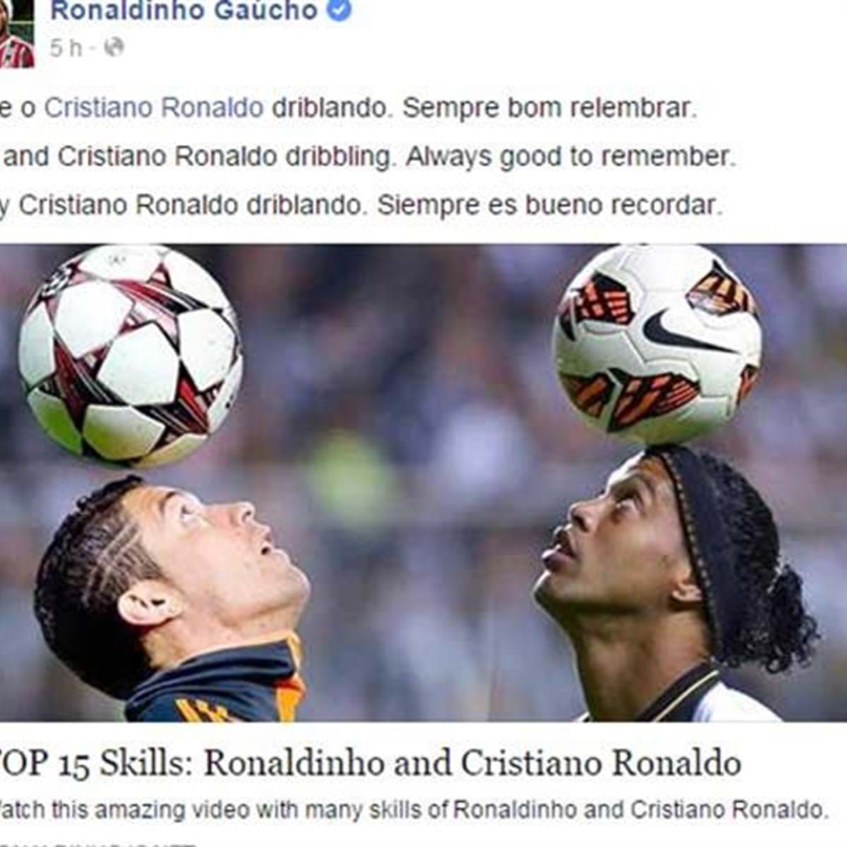 O drible se tornou proibido no futebol? O que seria de Ronaldinho