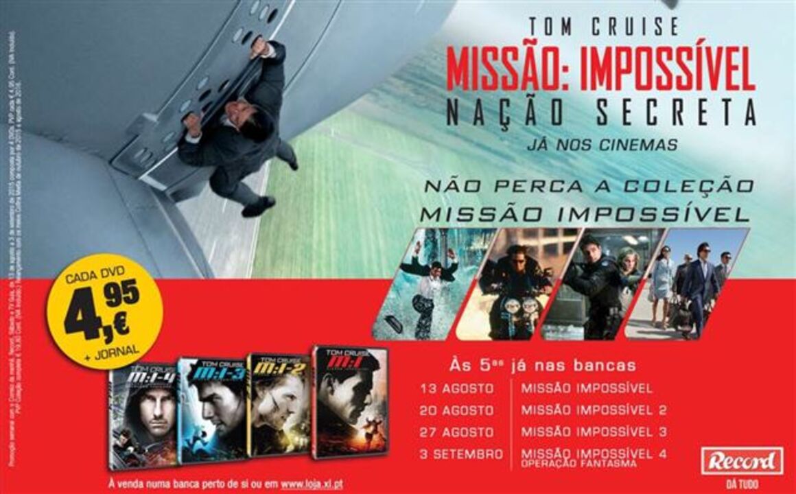 DVDs "Missão Impossível"