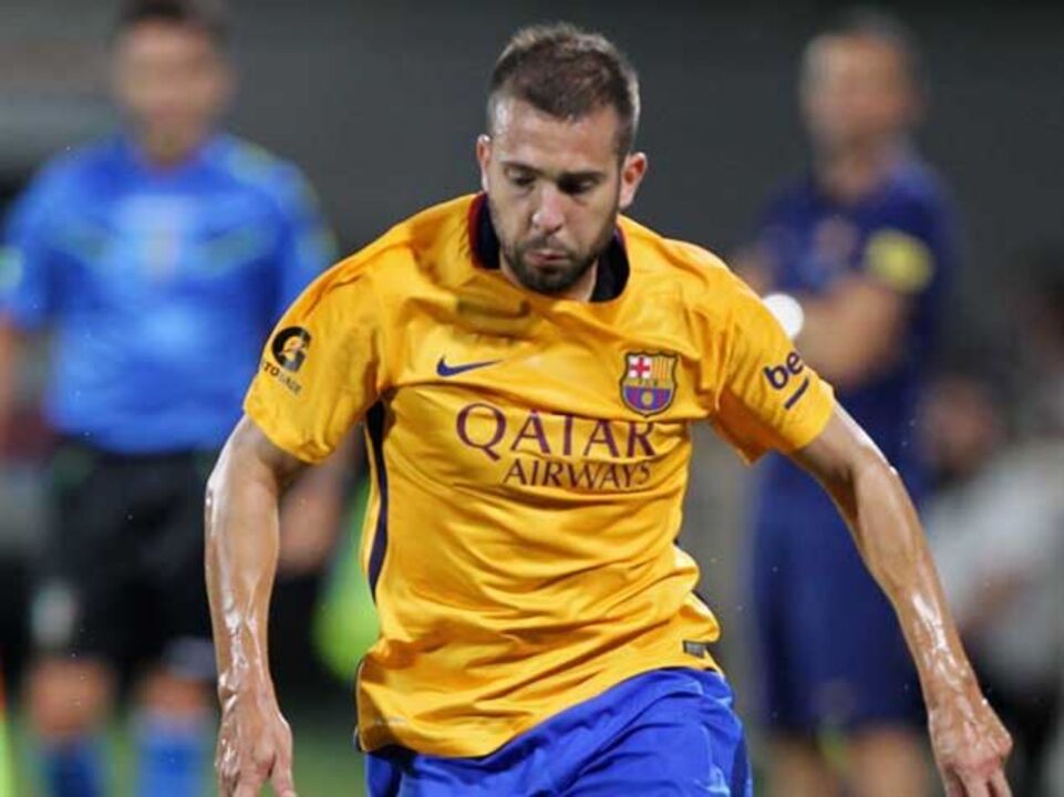 Jordi Alba falha o Barcelona-Sevilha