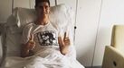 Courtois no hospital agradece apoio 